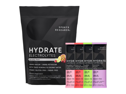 Sports Research Hydrate Electrolytes Powder Packets