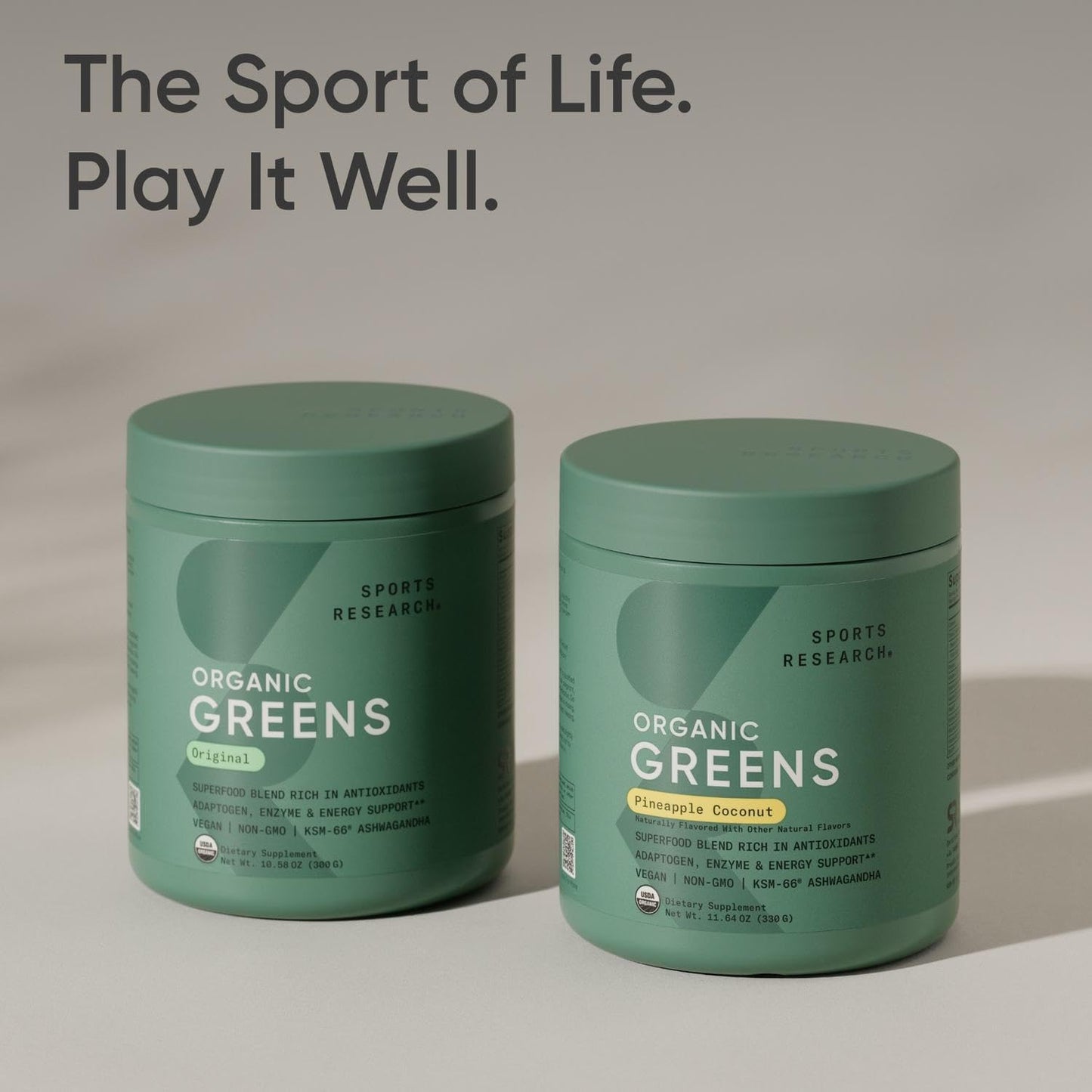 Sports Research® Organic Greens Superfood Powder Original