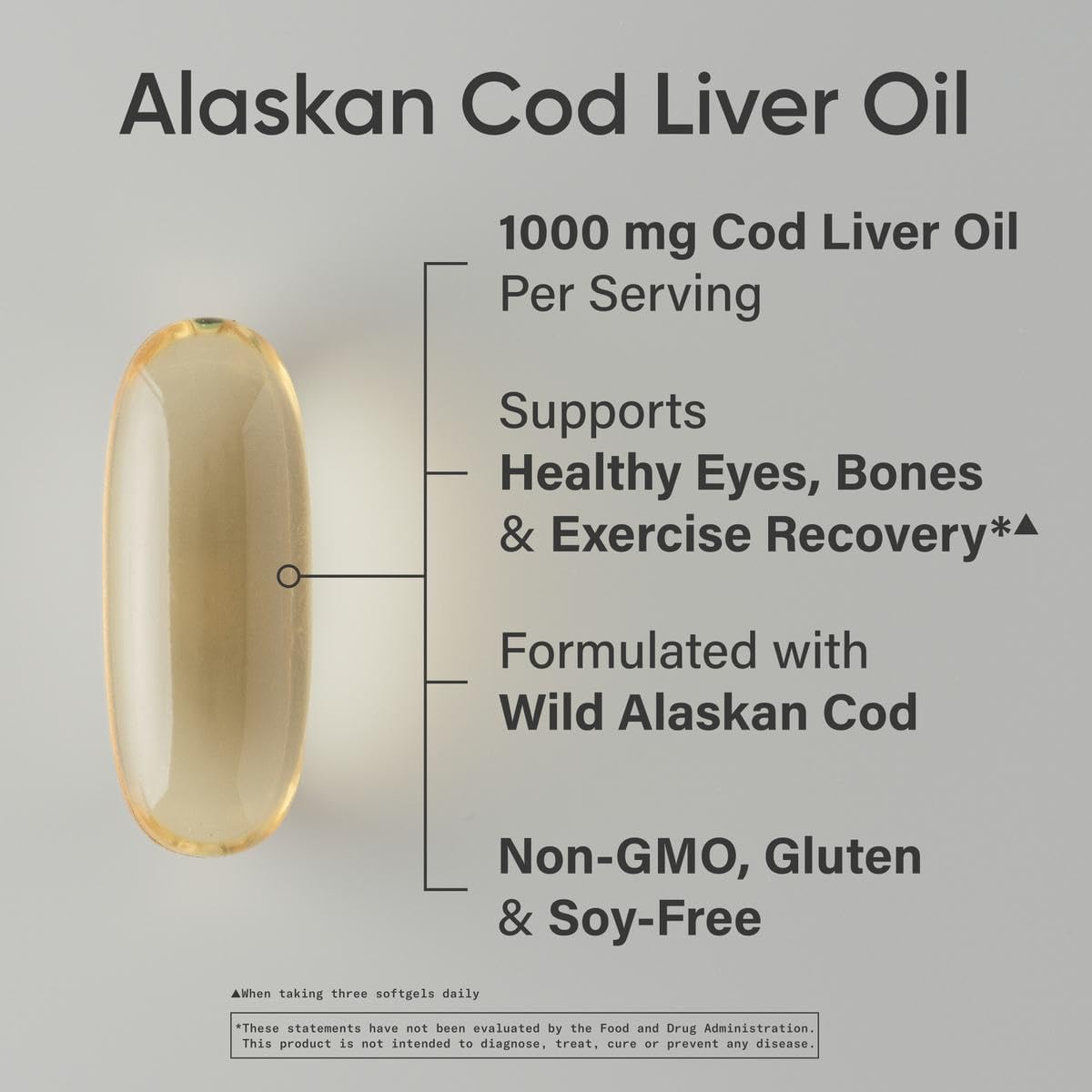 Sports Research® Omega-3 Wild Alaskan Cod Liver Oil