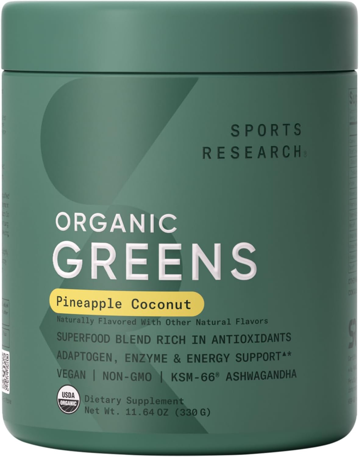 Sports Research® Organic Greens Superfood Powder Original