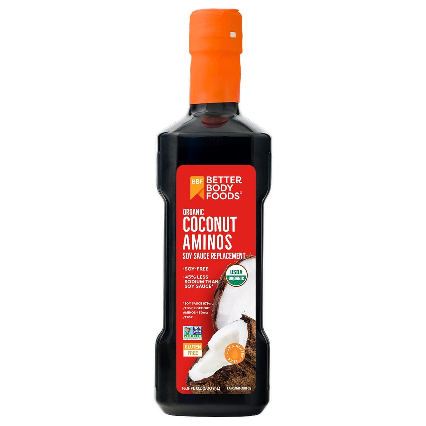 BetterBody Foods Organic Coconut Aminos, Soy Sauce Alternative