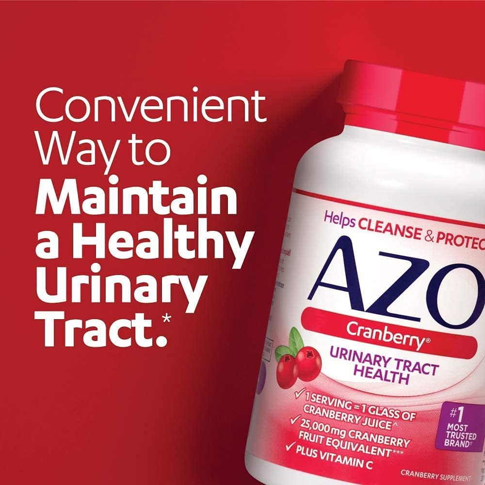 AZO Cranberry Urinary Tract Health Supplement- 100 Softgels