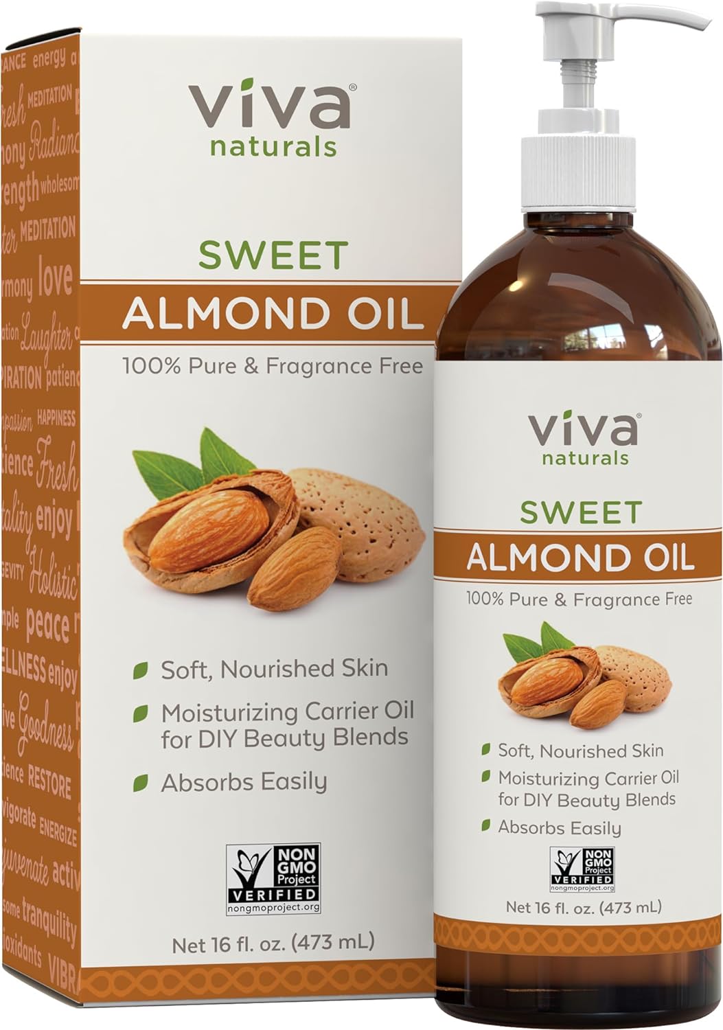 Viva Naturals Sweet Almond Oil for Skin