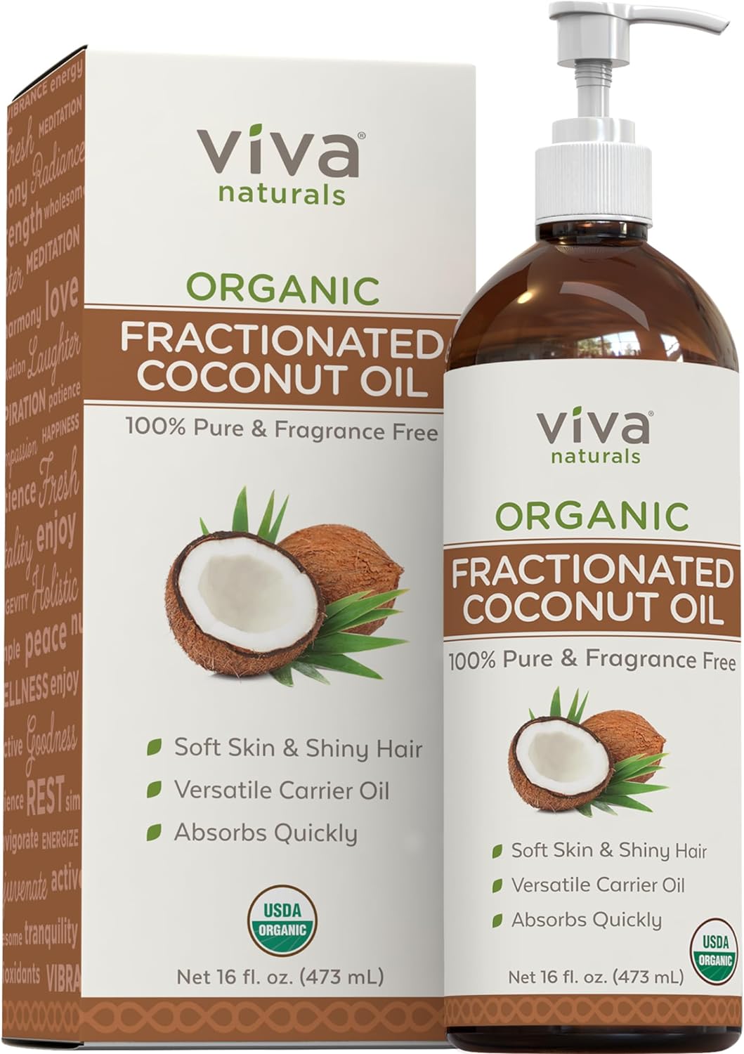 Viva Naturals Organic Fractionated Coconut Oil