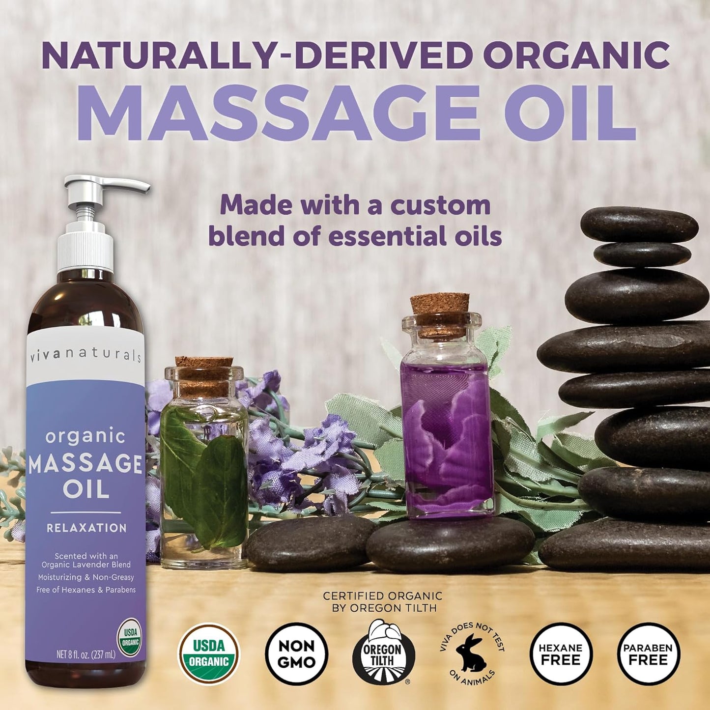 Viva Naturals Organic Massage Oil