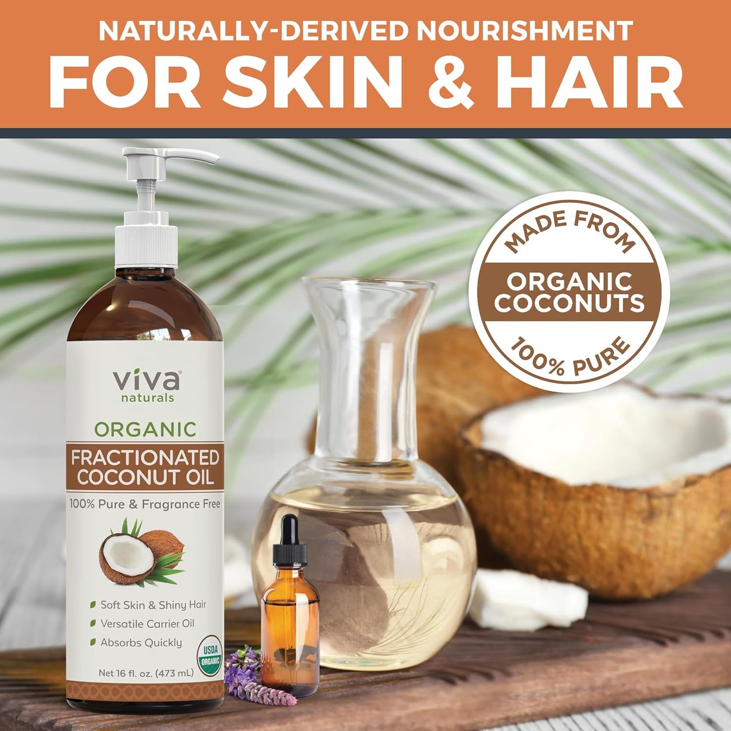 Viva Naturals Organic Fractionated Coconut Oil