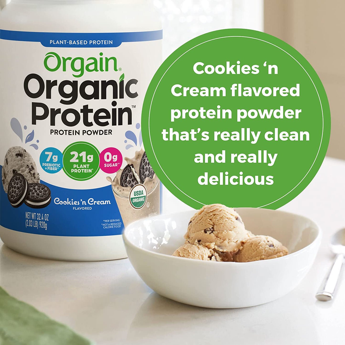 Orgain Organic Protein™ Plant Based Protein Powder - Cookies 'n Cream