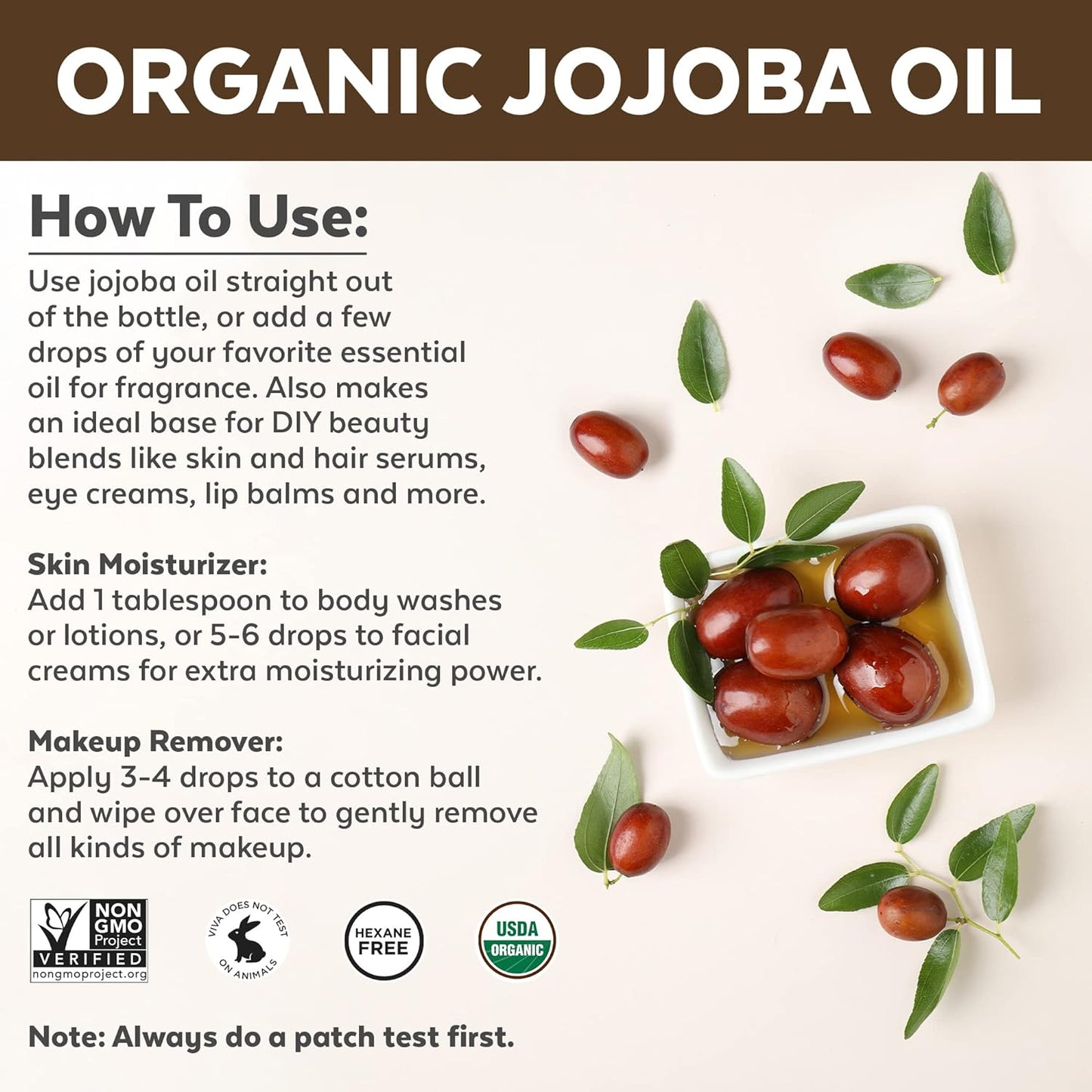 Viva Naturals Organic Jojoba Oil