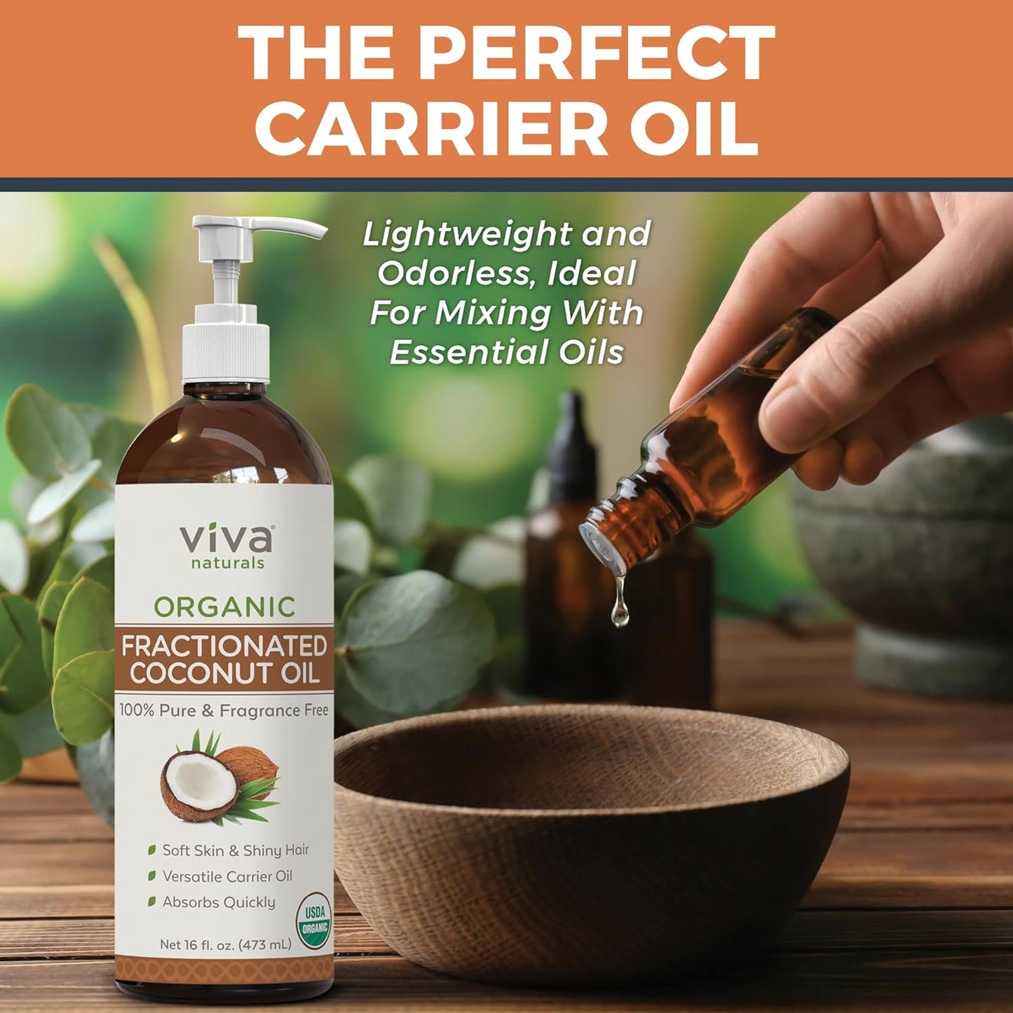 Viva Naturals Organic Fractionated Coconut Oil