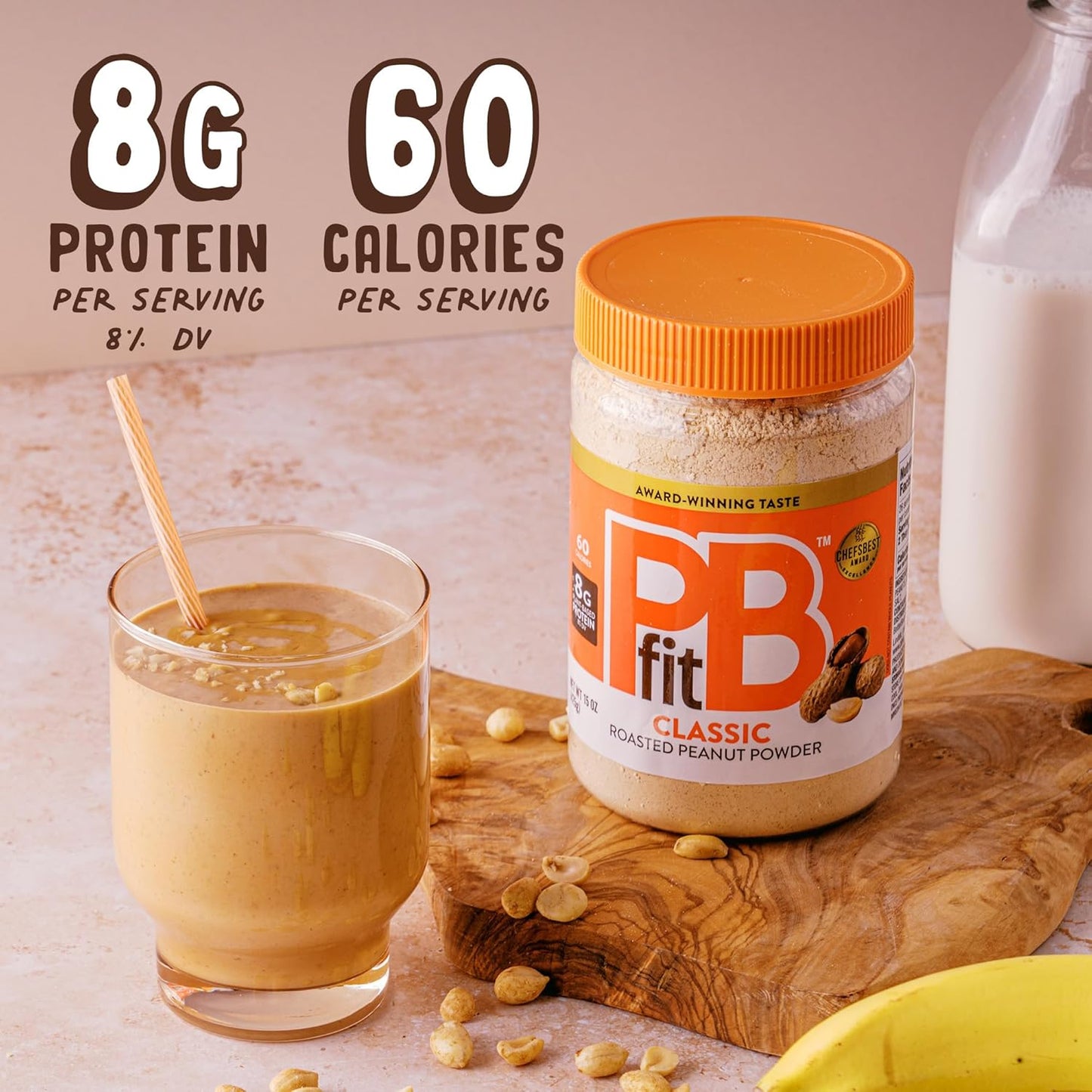 PBfit Classic Peanut Butter Powder 15 Ounce