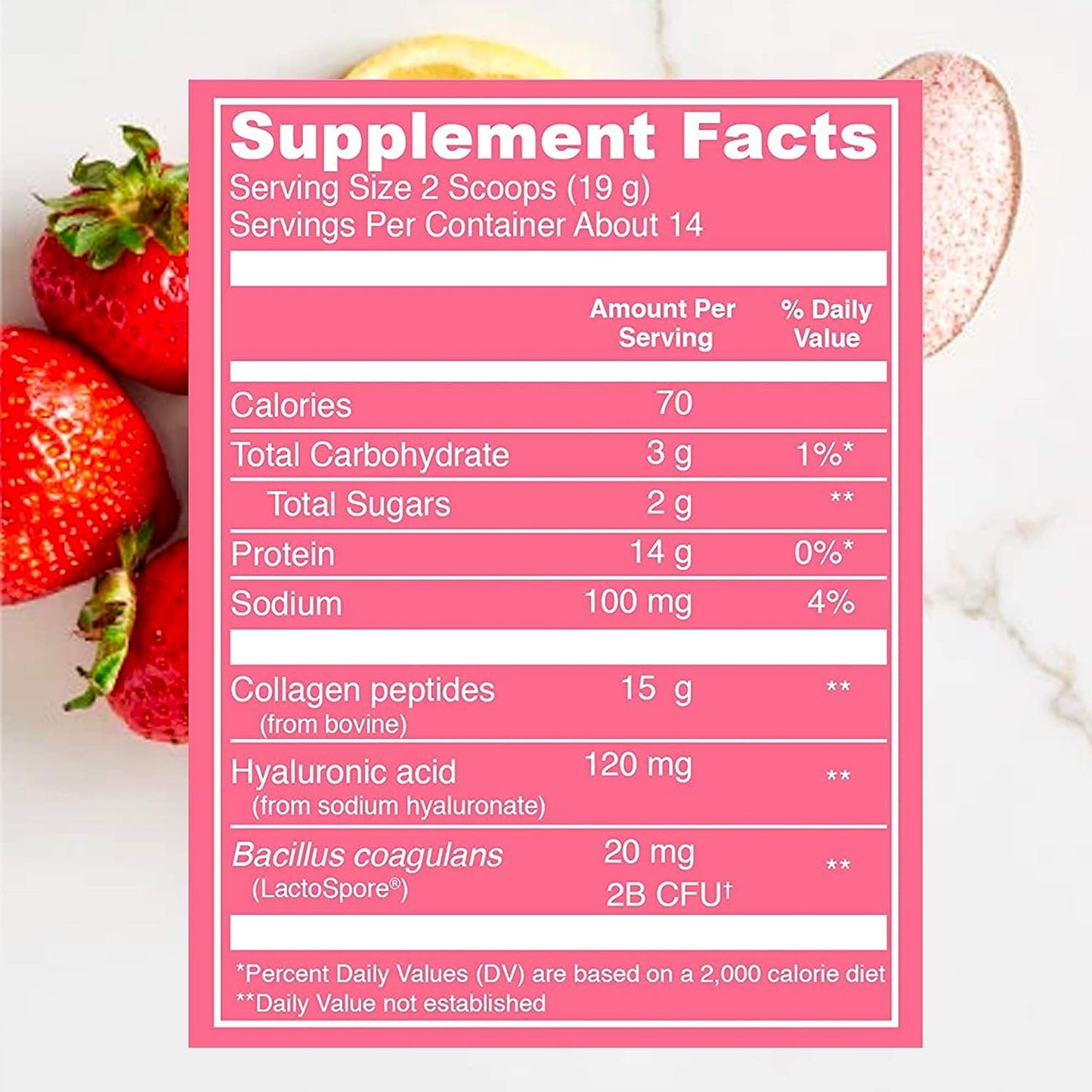 Vital Proteins, Beauty Collagen, Strawberry Lemon