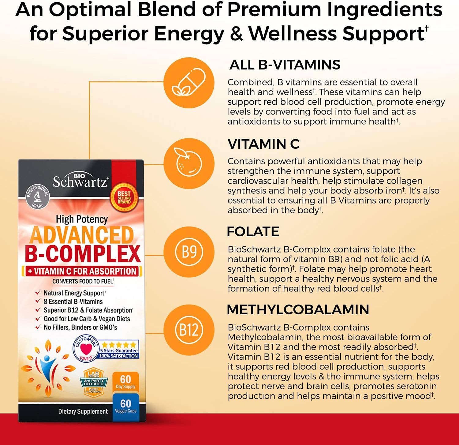 BioSchwartz Vitamin B Complex With Vitamin C – GoldenVita