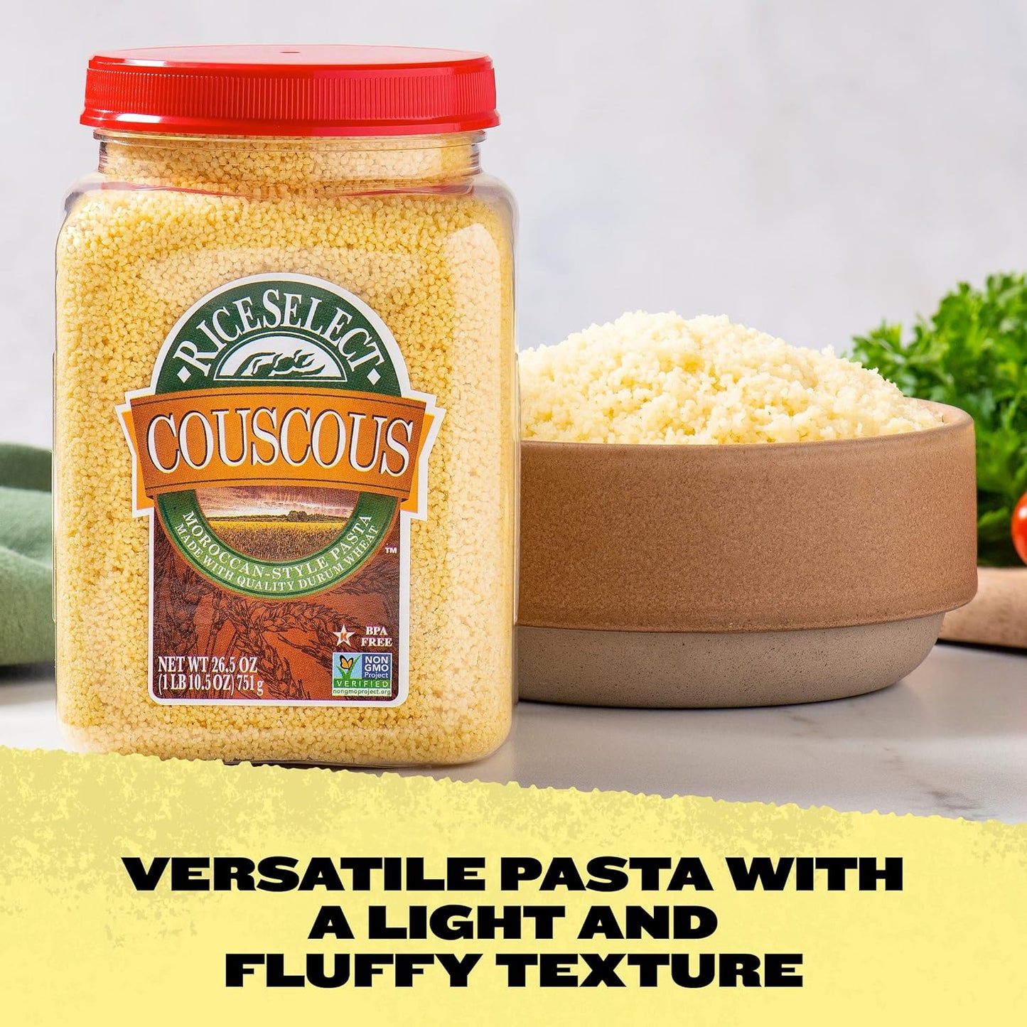 RiceSelect Couscous Moroccan-Style Wheat Couscous Pasta