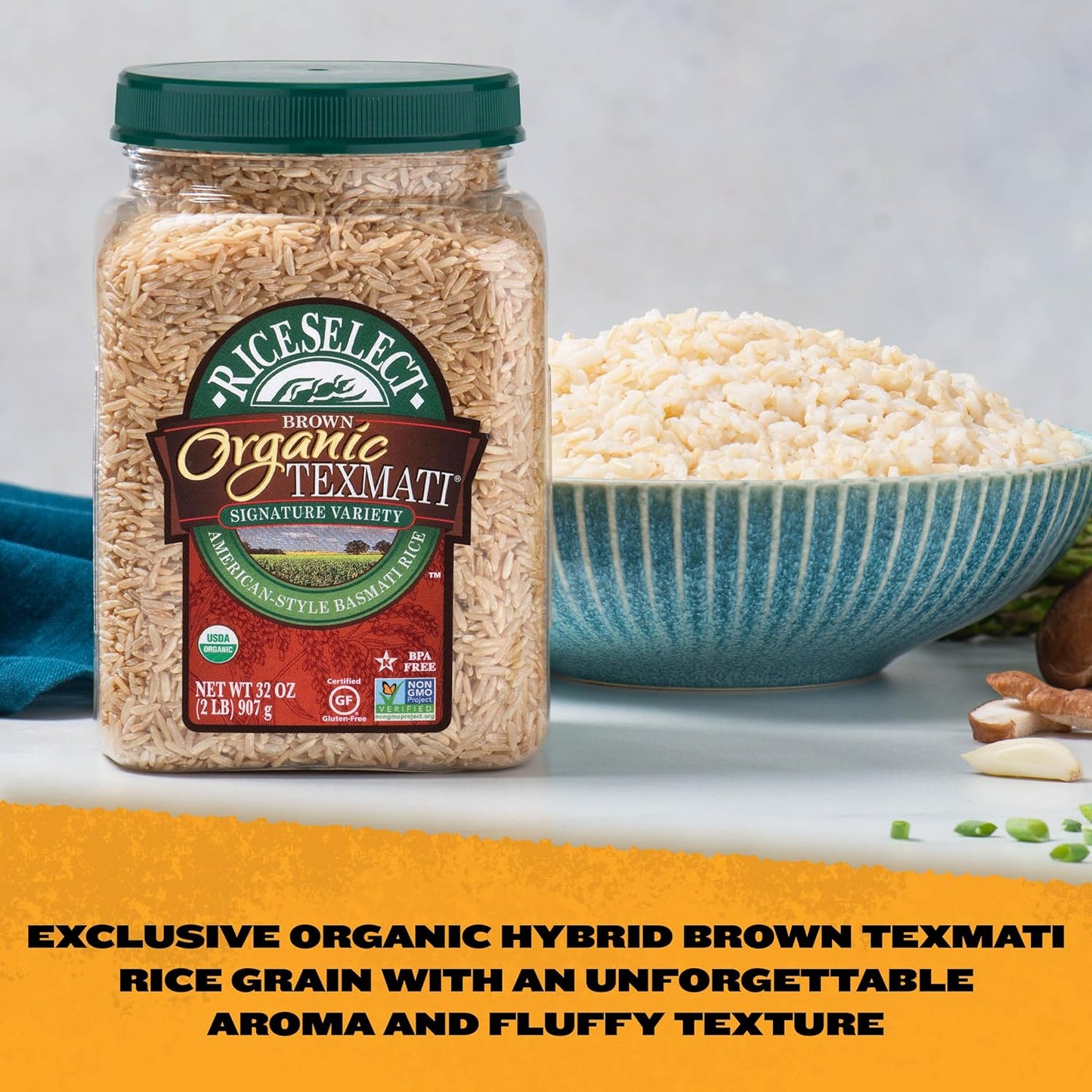 RiceSelect Organic Texmati Brown Basmati Rice