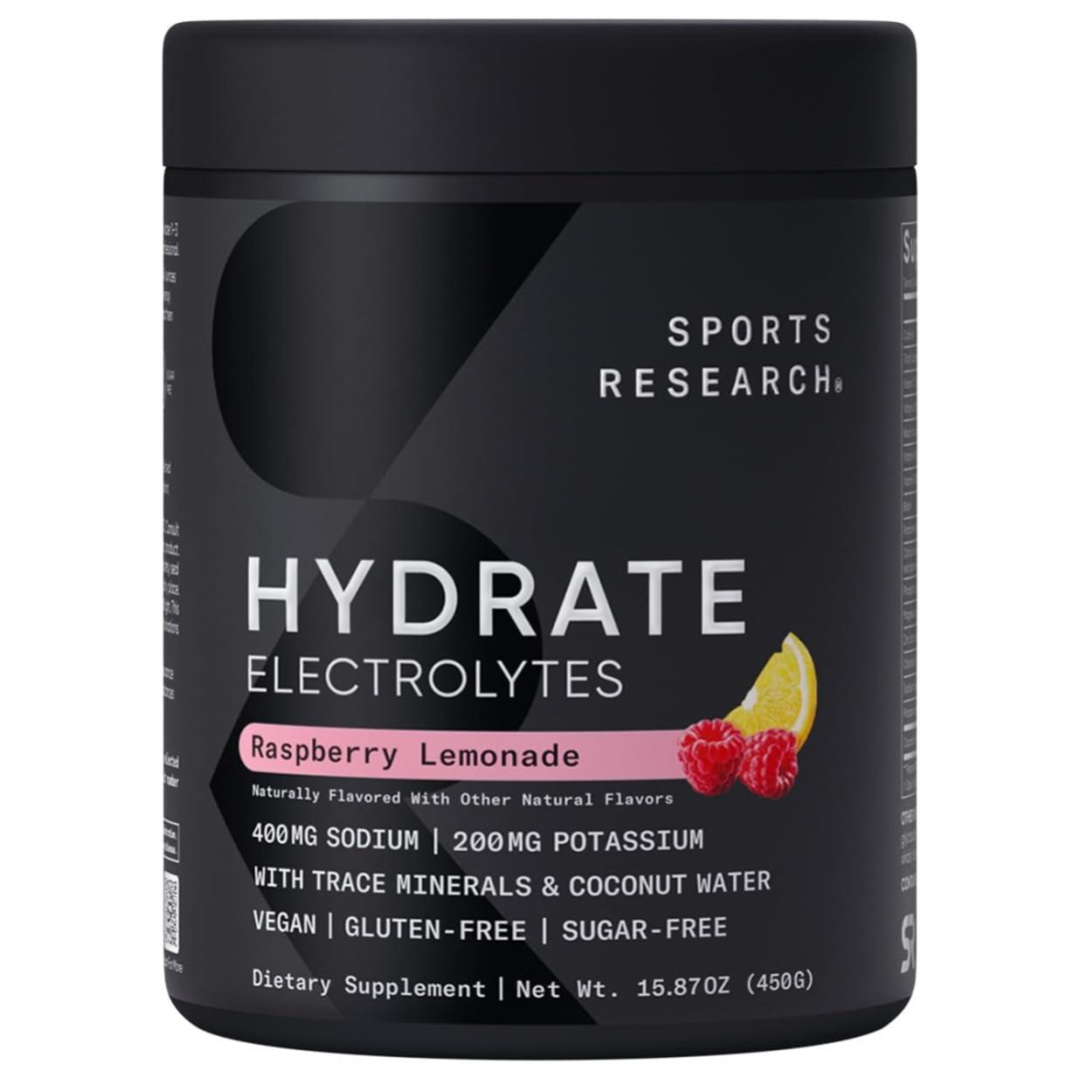 Sports Research Hydrate Electrolytes Jar