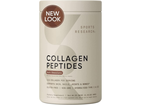 Sports Research Collagen Peptides Chocolate