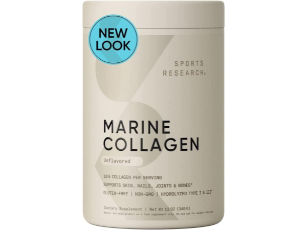 Sports Research Marine Collagen Peptides Powder