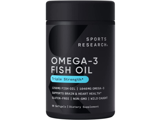 Sports Research Omega-3 Fish Oil from Wild Alaska Pollock