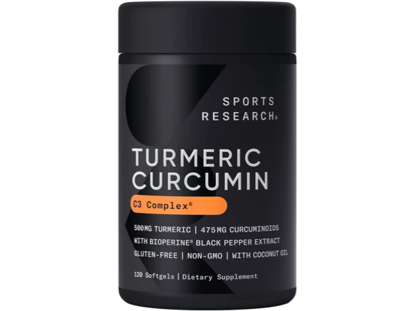 Sports Research C3 Complex Turmeric Curcumin 500MG – GoldenVita