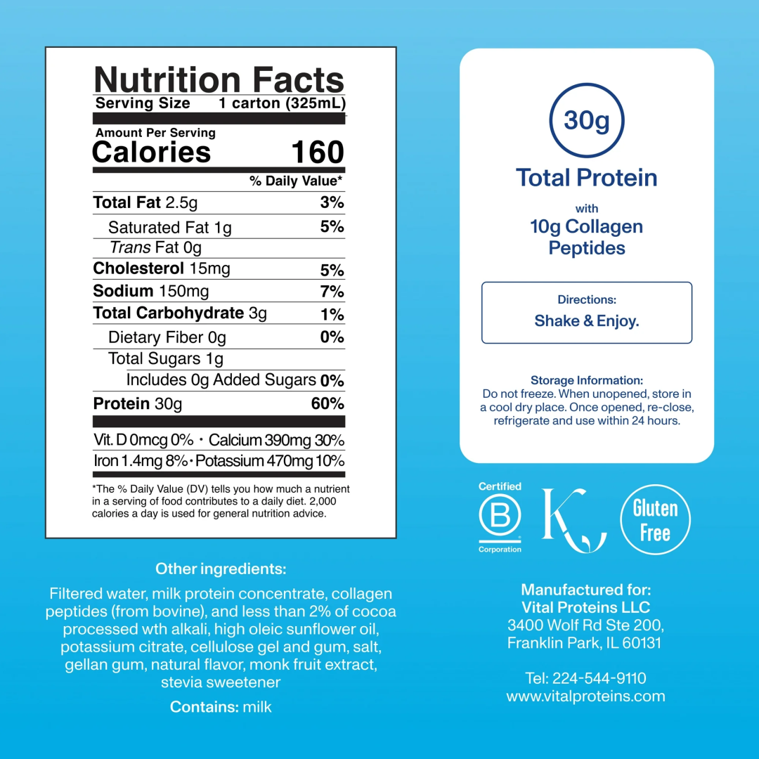 Vital Proteins Chocolate Collagen & Protein Shake