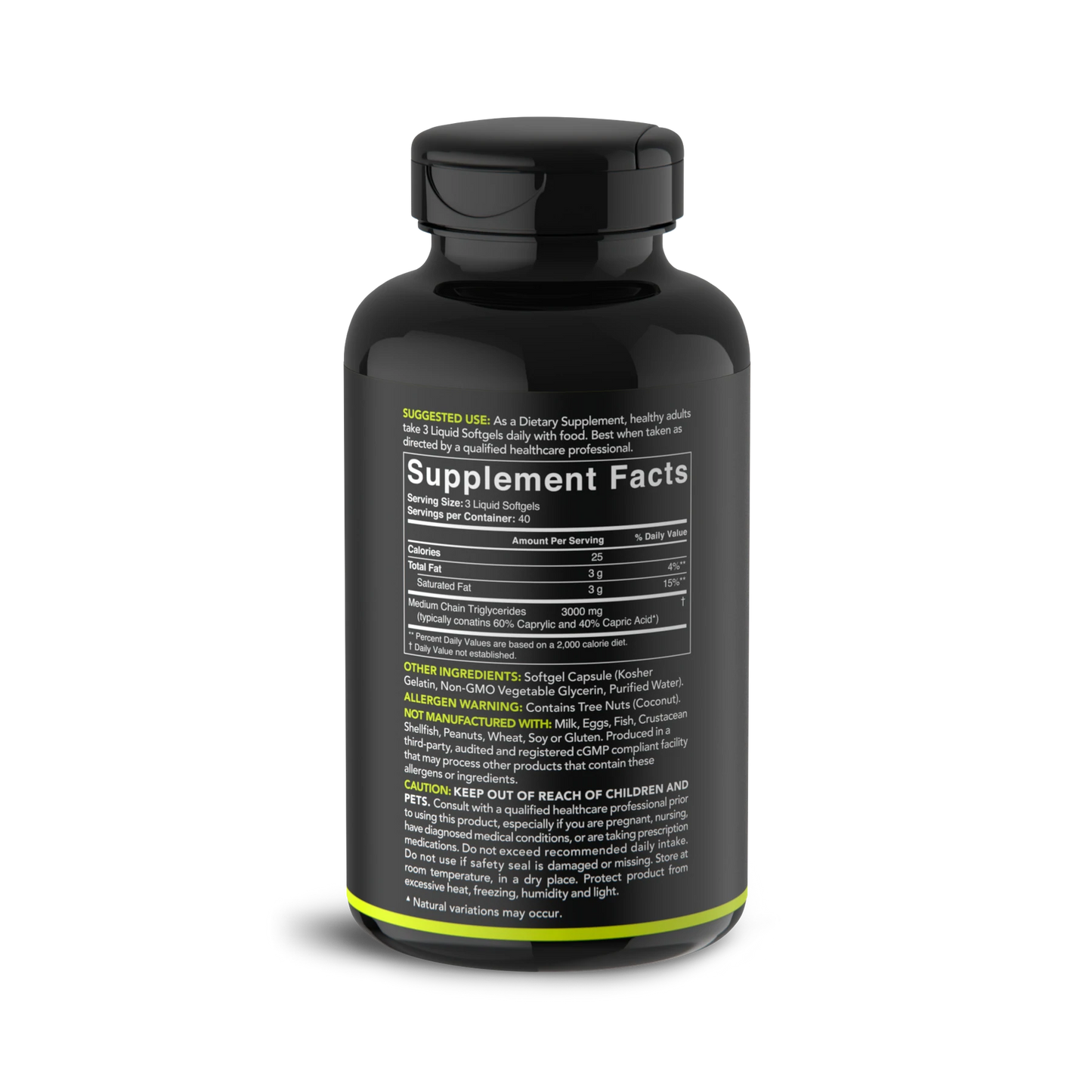 Sports Research MCT Oil Softgels