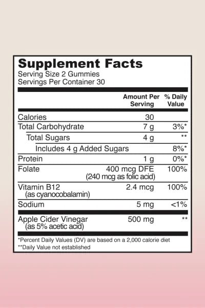 Vital Proteins, Apple Cider Vinegar Gummies, Apple, 60 Gummies