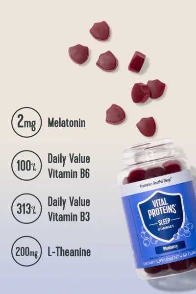 Vital Proteins, Sleep Gummies, Blueberry